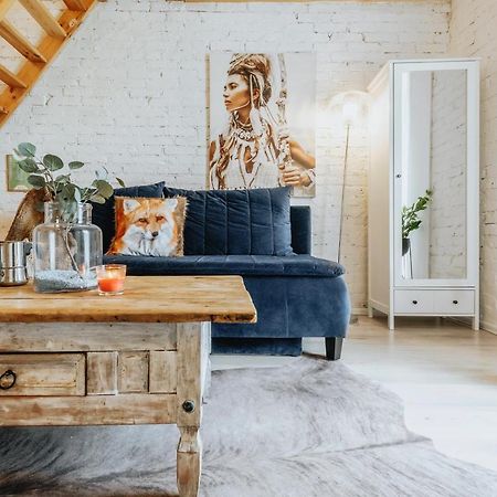 Apartament z antresola dla dzieci Okszow Esterno foto
