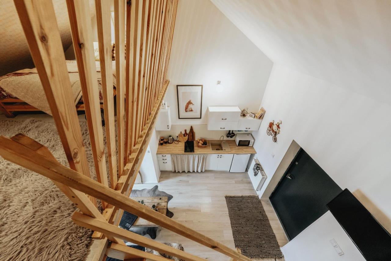 Apartament z antresola dla dzieci Okszow Esterno foto